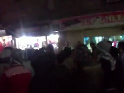 فري برس دمشق الحجر الأسود مظاهرة مسائية 31 12 2011 ج1