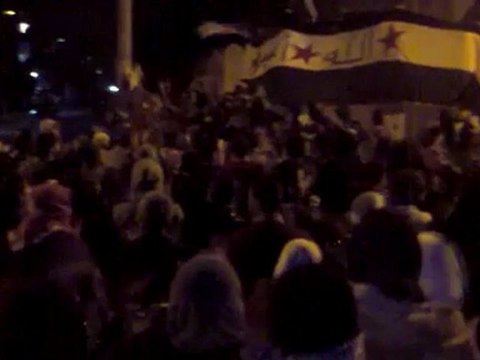 فري برس درعا حي السبيل مسائية حاشدة تحت المطر 1 1 2012