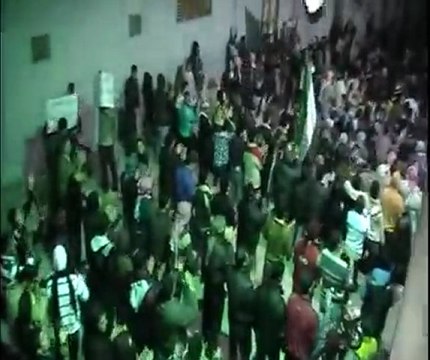 حماه - حي الحميدية - مسائية - الشعب يريد التدويل 5-1-2012