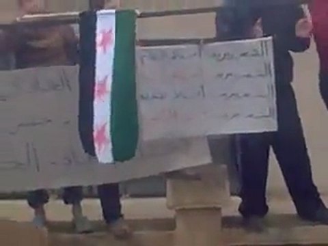 فري برس ريف حماة كفرنبودة مظاهرة لاحرار كفرنبودة 5 1 2012