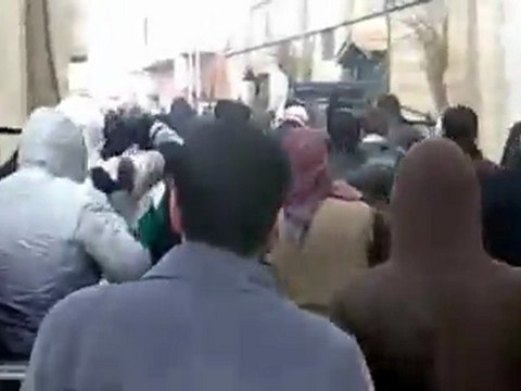 فري برس ريف دمشق داريــا مظاهرة جمعة ان تنصروا الله ينصركم 6 1 2012