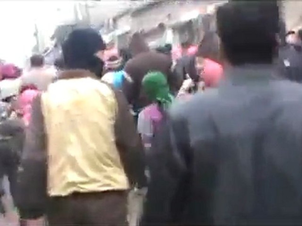 فري برس   حلب حي المرجة مظاهرة أحرار المرجة الجمعة 6 1 2011