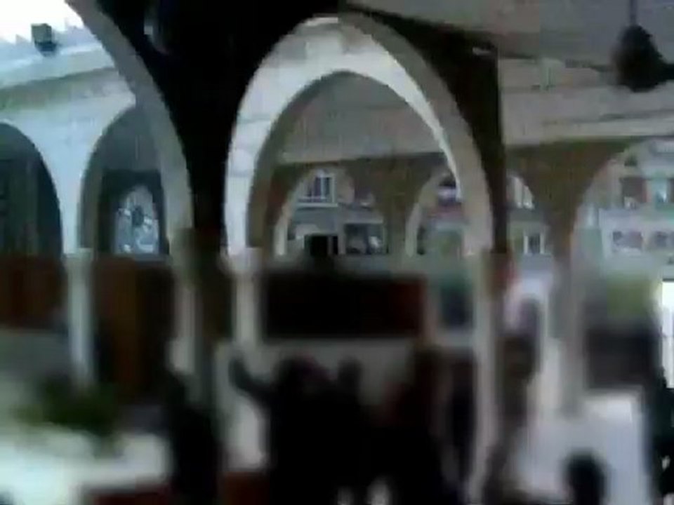 فري برس   مظاهرة من جامع الرفاعي ساحة كفرسوسة قلب العاصمة دمشق 6 1 2012