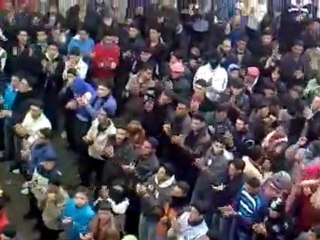 فري برس   مظاهرة صباحية في مدينة طفس بدرعا 7 1 2012