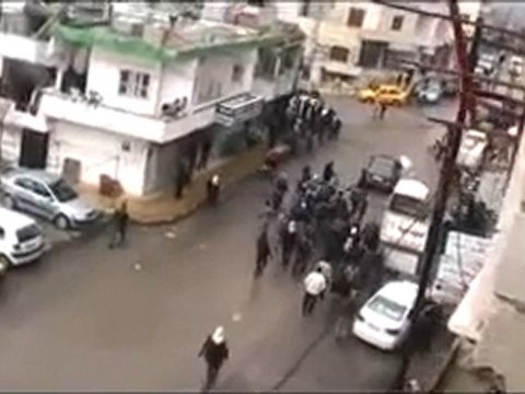 فري برس اللاذقية سلمى إطلاق نار و هجوم على المظاهرة 6 1 2012