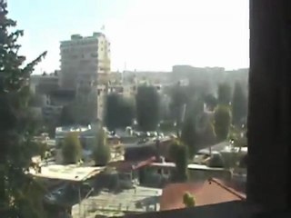 فري برس   حماة   تجمع كبير من الشبيحة في بناء الحزب القديم 12 1 2012