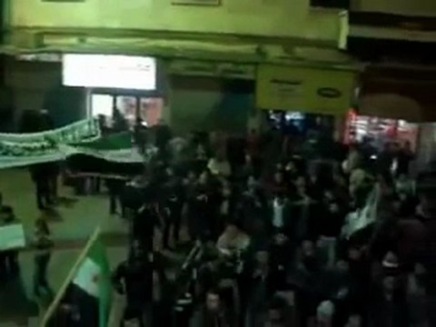 فري برس ادلب مدينة معرة مصرين مسائية 7 1 2012