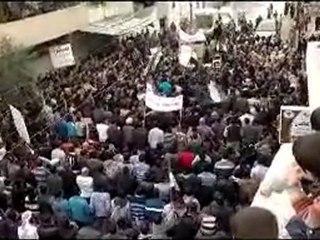 فري برس   حمص تيرمعلة مظاهرات تطالب با سقاط النظام 8 1 2012