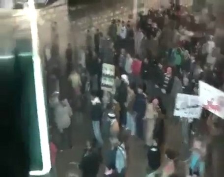 فري برس حلب عندان مظاهرة مسائية 8 1 2012 ج1