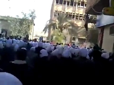 فري برس ريف دمشق خروج مظاهرة في داريا 11 1 2012