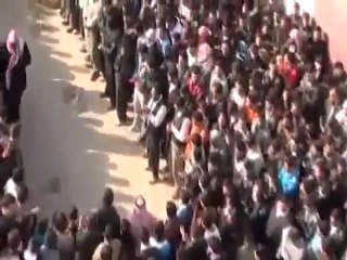 فري برس   زفاف منشد الثورة صادق مضيها في حمص   حي ديربعلبة 11 1 2012