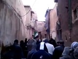 فري برس   دمشق الميدان القويق مظاهرة من مسجد الشيخ خيرو ياسين 13 1 2012