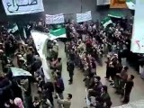 فري برس   ادلب ناحية سنجار جمعة دعم الجيش السوري الحر13 1 2012