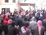 فري برس ريف دمشق بلدة رنكوس القلمون جمعة دعم الجيش الحر 13 1 2012