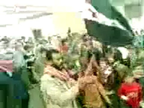 فري برس بسرطون منطقة الأتارب بريف حلب مظاهرة جمعة دعم الجيش الحر 13 1 2012