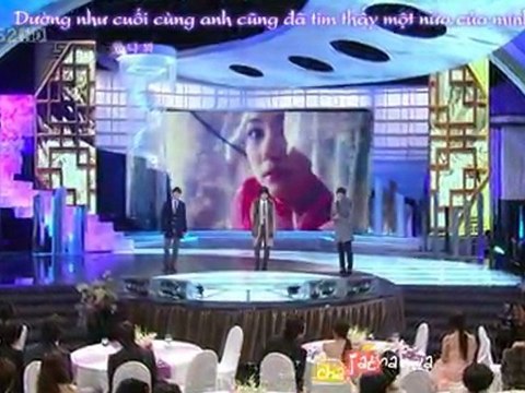 [TVfXQVN's Karaoke + Vietsub] 20101231 KBS Drama Awards 2010 - JYJ Found You