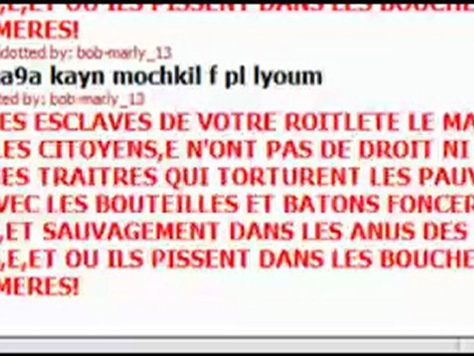 Respecter mes soeurs,bande des esclavagistes haineux Marocains,et roitlete
