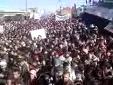 فري برس ادلب الغدفة مظاهرة جمعة معتقلي الثورة 2012 1 20