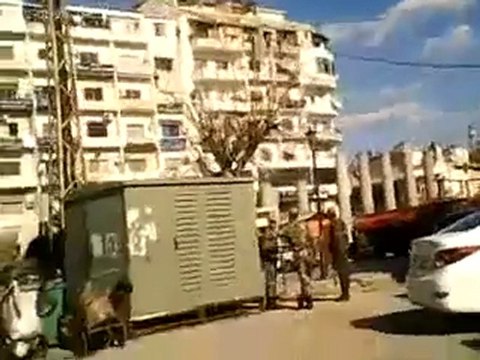 فري برس اللاذقية الامن في ساحة أوغاريت 20 1 2012