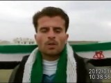فري برس   حلب  انشقاق الرقيب أحمد سالم من كتيبة حفظ النظام 21 1 2012