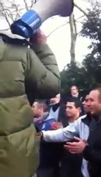 فري برس لندن مظاهرة احرار بريطانيا امام السفارة 21 1 2012 ج1