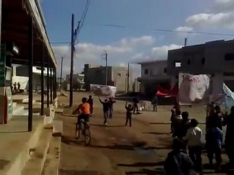 فري برس مظاهرة صباحية حوران نامر السبت 21 1 2012