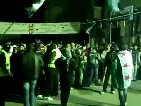 فري برس اطفال دمشق حي برزة يشاركون مسائية الثوار21 1 2012