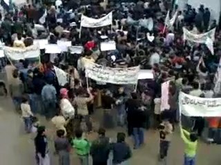 فري برس   الحولة بلدة طلف مظاهرة الأحرار جمعة معتقلي الثورة 20 1 2012