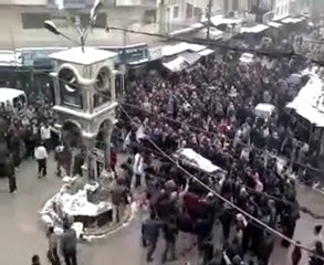 فري برس   ادلب كفرنبل عرس الشهيد أحمد سليم الخطيب 22 1 2012