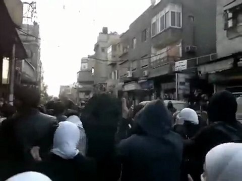 فري برس دمشق حي الميدان الثائر نصرة لادلب الجريحة 21 1 2012