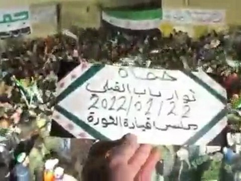 فري برس حماه دخول المراقبين باب قبلي بحمايه الجيش الحر 22 1 2012 ج1
