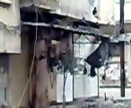 فري برس   حمص باب تدمر اثار الدمار جراء الهجوم الهمجي من عصابات الاسد 23 1 2012