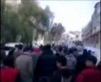 فري برس   حماة حي طريق حلب الجديد مظاهرة نصرة 24 01 2012