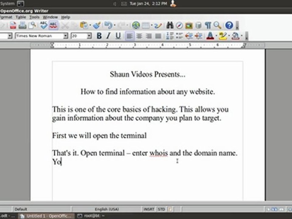 Tracing Web Site by Shaun