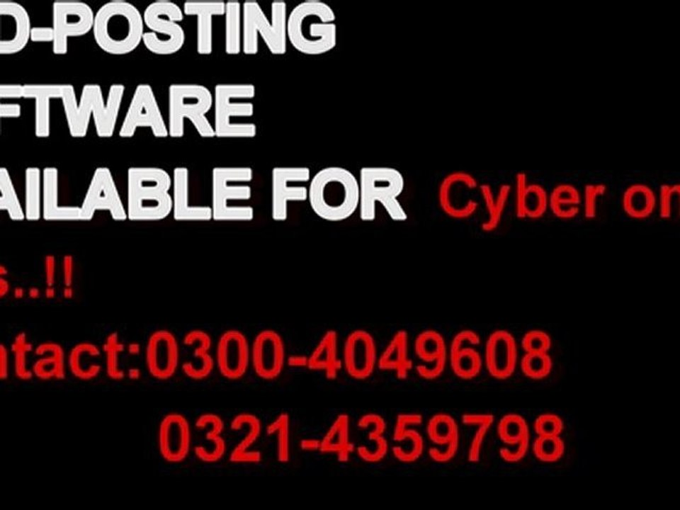 cyber online jobs ad posting latest software | Ad posting software for Cyber online jobs