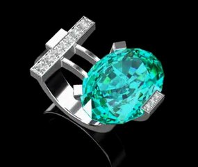 Vidéo d'une bague tourmaline Paraïba