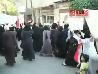 مظاهرة نساء  ريف دمشق داريا الثلاثاء 14-6-2011