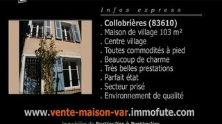 Collobrières - Var 83 - Achat vente maison 105 m²  de particulier à particulier en centre ville.