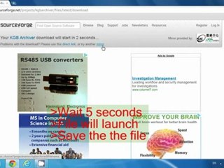 KGB Archiver  install compression tips