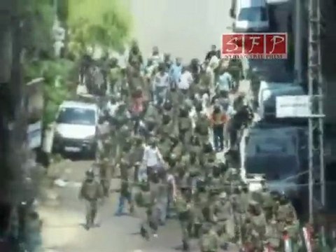 دوما - دمشق قوات الأمن عند الجامع الكبير 01-07-2011