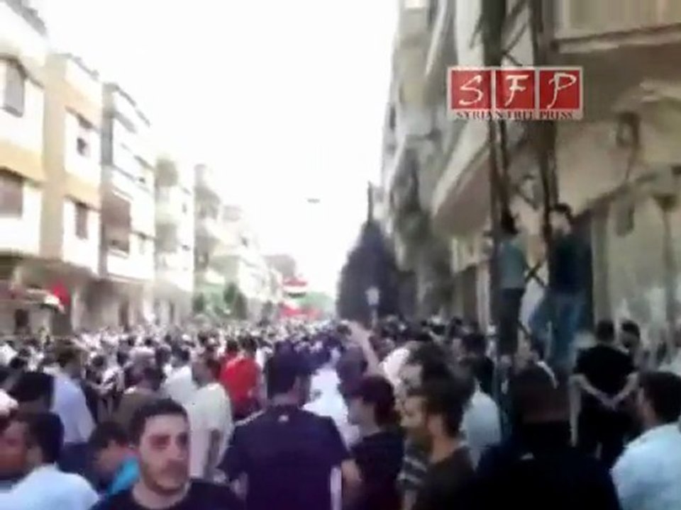 حمص الخالدية مظاهرات جمعة احفاد بن الوليد 22-7-2011