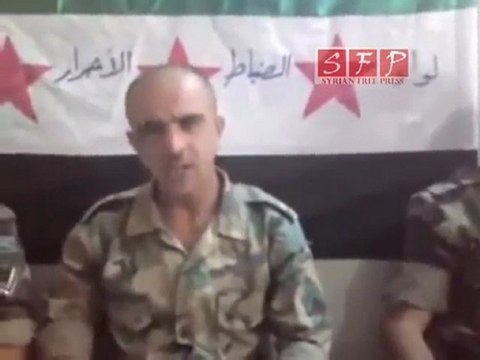 إنشقاق مجموعة من احرار الجيش السوري