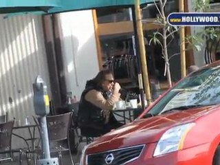 Mickey Rourke out for a bite in L.A.