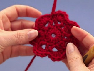 Crochet : granny fleur - droitières