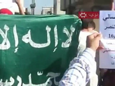 فري برس دمشق حي العسالي جمعة ماضون حتى إسقاط النظام 16 9 2011