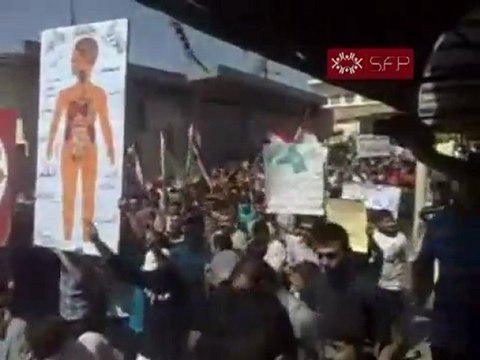 فري برس عامودا جمعة ماضون حتى اسقاط النظام اعدام الرئيس 16 9 2011