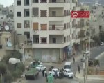 فري برس   دمشق الكسوة تجمع قوات الاحتلال الاسدي24 9 2011