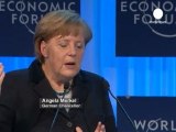 Forum de Davos : Angela Markel appelle les Européens à...