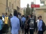 فري برس   مظاهرة طلاب مدارس معضمية الشام رغم الحصار الأمني 25 9 2011