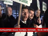 Bursaspor, Gençlerbirliği maçı sonrası federasyonu protesto etti...
